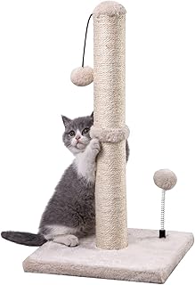 MECOOL Cat Scratching Post Premium Basics Kitten Scratcher Sisal Scratch...