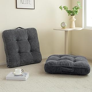 Washable Floor Pillow Cushion for Adults, Meditation Cushion Pillow, Lar...