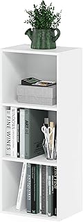 Furinno LUDER Book Shelf, 3-Cube Bookshelf, Bookcase, 9.3
