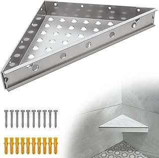 Floating Corner Shower Bench Kit-Custom Tile Shower Corner Seat,Wall Mou...