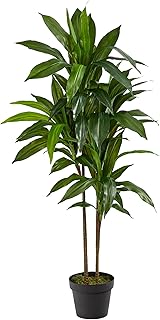 Nearly Natural 48in Dracaena Silk Plant (Real Touch) Green