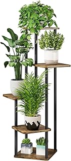 AZERPIAN Plant Stand 5 Tier Indoor Metal Flower Shelf for Multiple Plant...