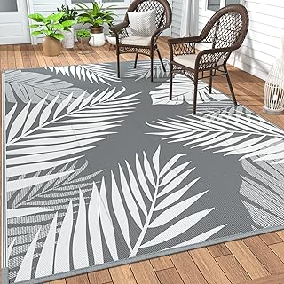 GENIMO Outdoor Rug 5' x 8' Waterproof for Patios Clearance, Reversible P...