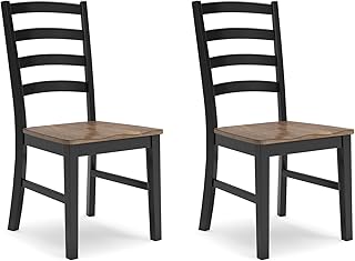 Signature Design by Ashley Wildenauer Rustic Armless Dining Chair, Set o...