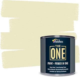 The ONE All-In-One Paint & Primer - Cream Matte, 8.5 Fl Oz/250ml | 1 Coa...
