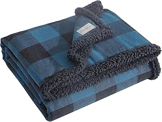 Eddie Bauer - Blanket, Super Soft Reversible Sherpa & Brushed Fleece Bed...