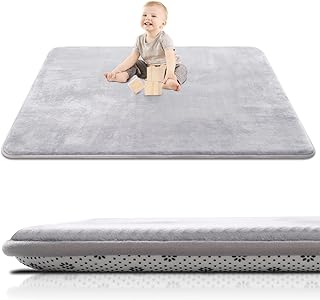 SEPARO Thick Baby Play Mat for Floor,50 x 50 Playpen Mat,Tummy Time Foam...