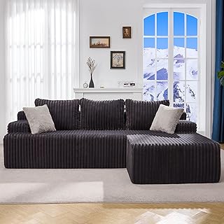 Hobestluk 96” Modular Sectional Sofa Couches L-Shape Couch 3 Seat Modula...