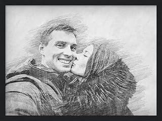 SOMEDA® Your photo in the style of a pencil drawing - Custom Digital Pen...