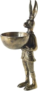 Accent Decor Eric and Eloise Collection 14-inch Brass Figurine with Bowl...