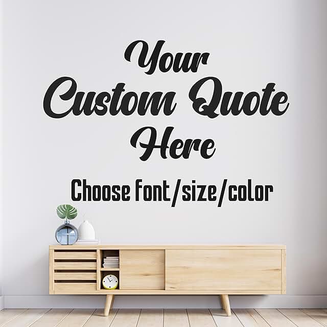 Custom Vinyl Decal Letters - Create Your Own Wall Decal - Large Vinyl Wa...