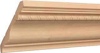 1631A-4FTWHW Unfinished White Hardwood Rope Crown Moulding