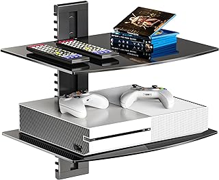 WALI Floating Entertainment Center Shelves, Holds Up to 17.6lbs, TV Shel...