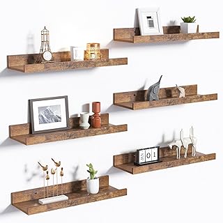 upsimples Floating Shelves for Wall, Wall Shelves for Decor Storage Set ...