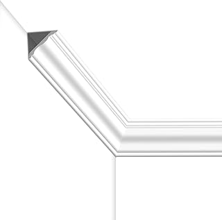 STICKGOO Ceiling Crown Molding Trim 10-Pack, High Impact Polystyrene Dec...