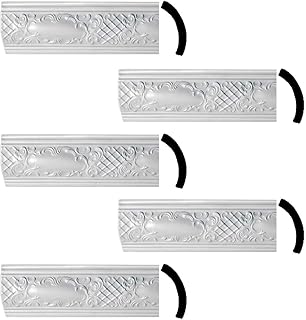 Renovators Supply Manufacturing Ornate Cornice White Urethane Brook Desi...