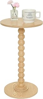 Round Side Table, Small Drink Table for Small Spaces, Modern Accent End ...