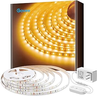 Govee Warm White LED Strip Lights, Bright 300 LEDs, 3000K Dimmable Light...