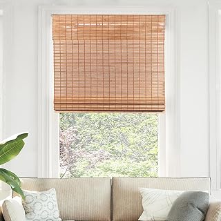 CHICOLOGY Bamboo Blinds , Shades Roman for Windows Window Home Patio & S...