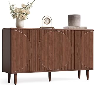LITTLE TREE 59-Inch Buffet Cabinet Sideboard with Storage, Modern Sidebo...