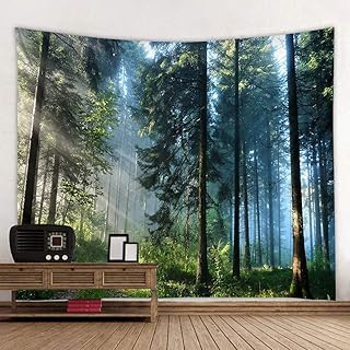 Llamazing Forest Tapestry Home Decor Landscape Tapestry Living Room Bedr...