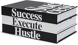 TwoDays Motivational Office Decor for Men, Premium Decorative Books for ...