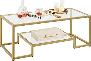 Yaheetech Gold Coffee Table, 42