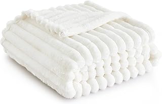 Bedsure GentleSoft White Throw Blanket for Couch - Cozy Blanket for Wome...