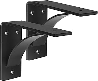 2 Pack Heavy Duty Steel Mantel Brackets, 7