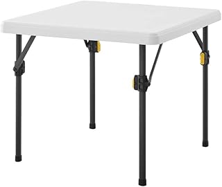 Living & More 24inch Kids Square Folding Table, Light Weight, No Assembl...