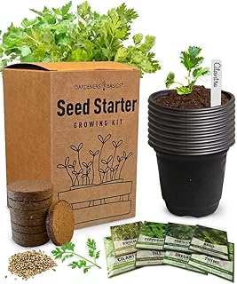 8 Herb Seed Starter Kit – Grow a Variety of Fresh Culinary Herbs – Non-G...