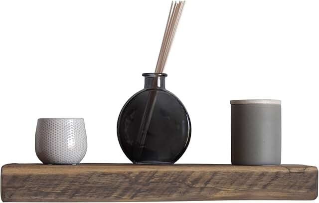 Reclaimed Wood Floating Shelves Real Solid Thick Wood Rustic Shelf Handmade