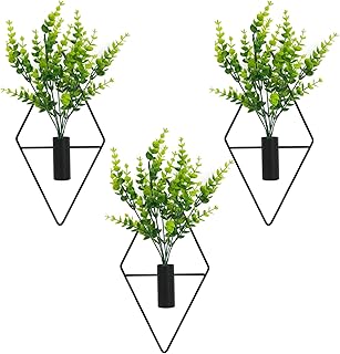 3 Pcs Wall Plants Artificial Decor,Boho Wall Decor,Home Office Living Ro...