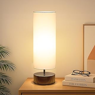 Touch Table Lamp, 3-Way Dimmable Modern Minimalist Accent Bedside Lamp w...