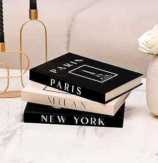 Decorative Books for Home Decor, Small Fake Books for Decoration with Bl...