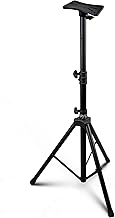 Pyle Mount Holder Heavy Duty Rubber Capped Tripod, Adjustable Height fro...