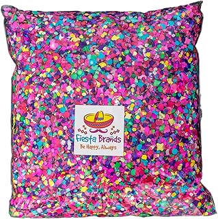 Fiesta Confetti.Value Mexican Colorful paper Confetti. Medium Bag .44lb/...