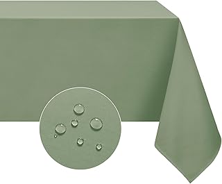 Softalker Rectangle Tablecloth Spring, Waterproof & Stain Resistant Tabl...