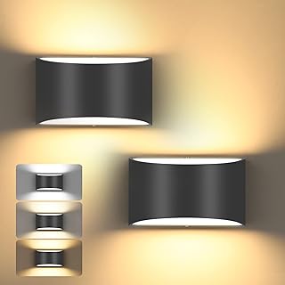 TRLIFE Modern Wall Sconces, 3000K/4000K/6000K Selectable and Dimmable LE...