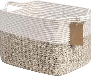 Goodpick Woven Storage Basket, Cotton Rope Basket for Dog Toys, Books, S...