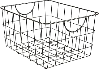 Spectrum Utility Wire Baskets - Sturdy Steel Metal Basket Storage Organi...