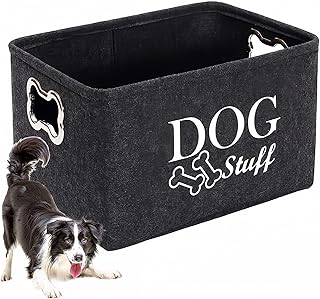 Dog Toy Bin Box Basket Storage container，Pet Toy Basket Bin Box For Dog ...
