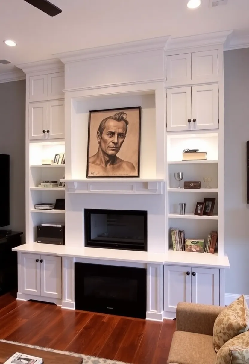 25+ Creative Ideas for Chimney Breast Living Room Design 13 25+ Creative Ideas for Chimney Breast Living Room Design - 13. Implement Built-in Storage