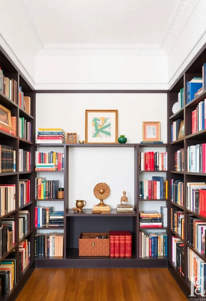 25+ Clever Alcove Ideas for Living Room Storage and Decor - 11. Open Bookcase Display