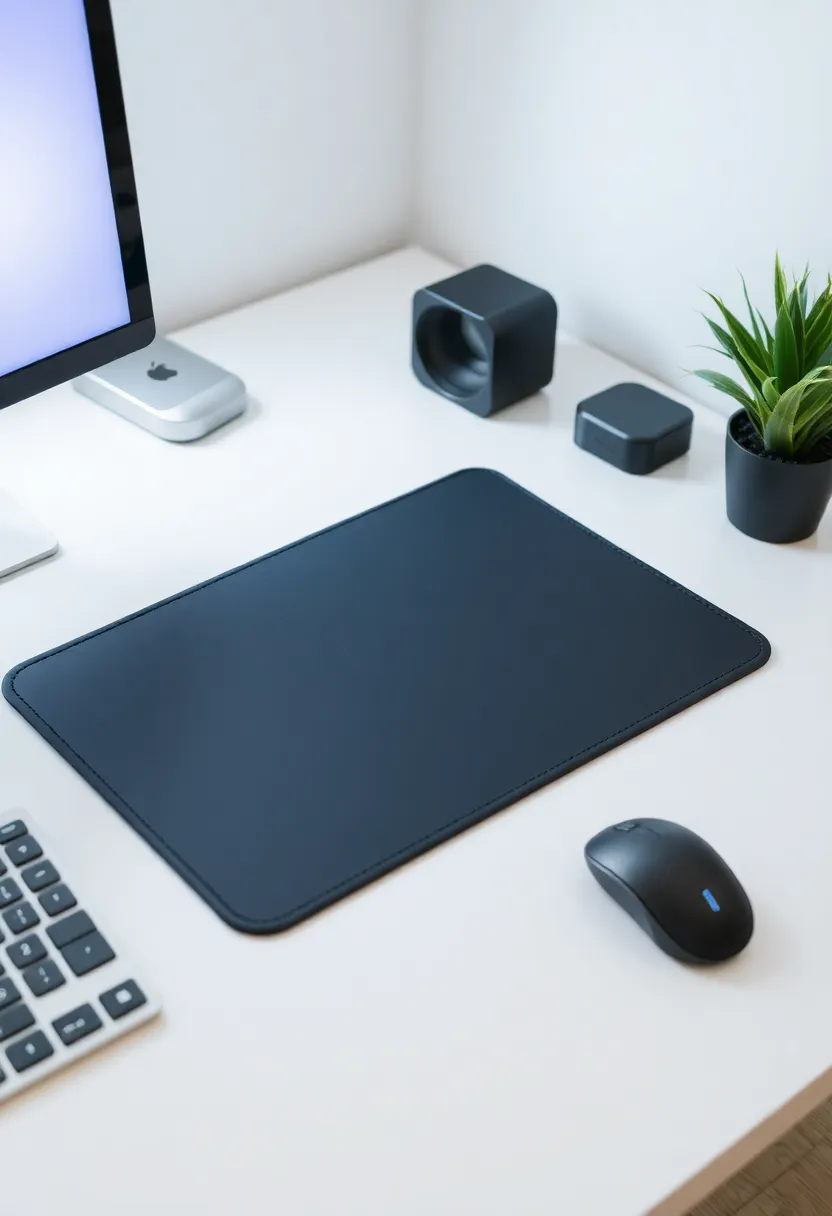 25+ Desk Organization Ideas to Boost Focus and Productivity - 14. Desk Pad for Protection and Style