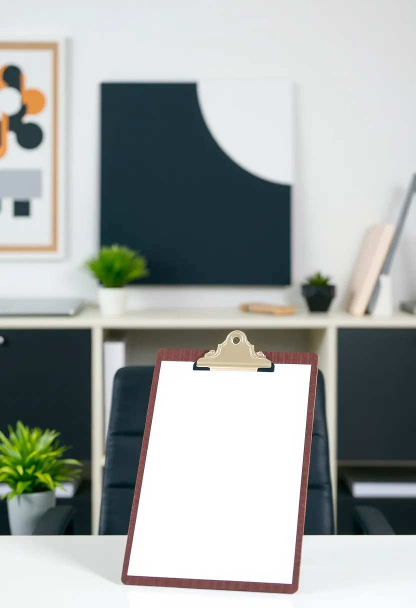 25+ Desk Organization Ideas to Boost Focus and Productivity - 18. Stylish Clipboards