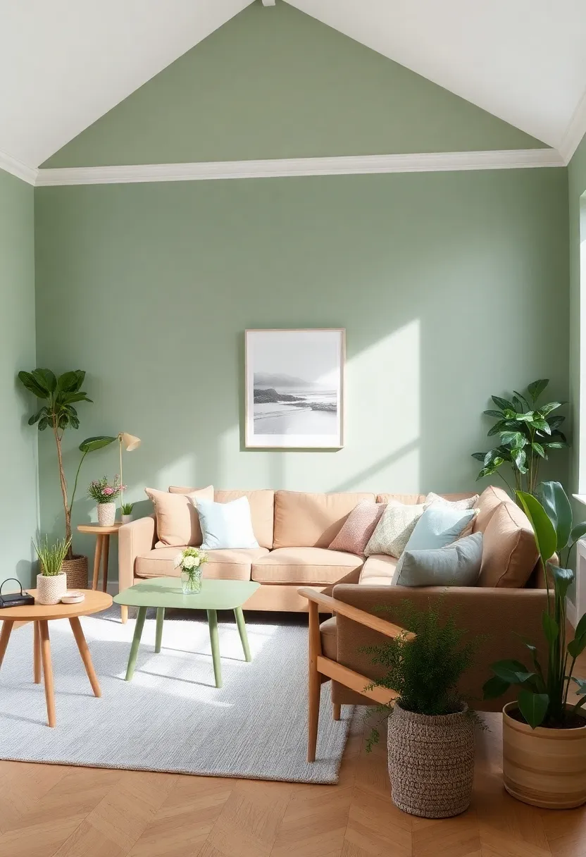 25+ Dulux Paint Ideas for Living Room Color Inspiration - 1. Tranquil Greens for Serenity