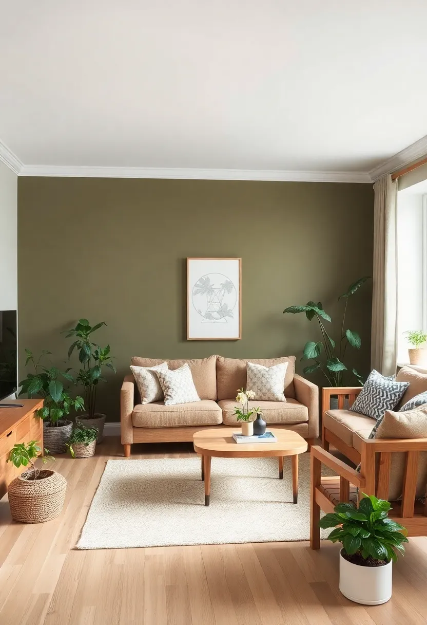 25+ Dulux Paint Ideas for Living Room Color Inspiration - 16. Earthy Olive for a Natural Feel