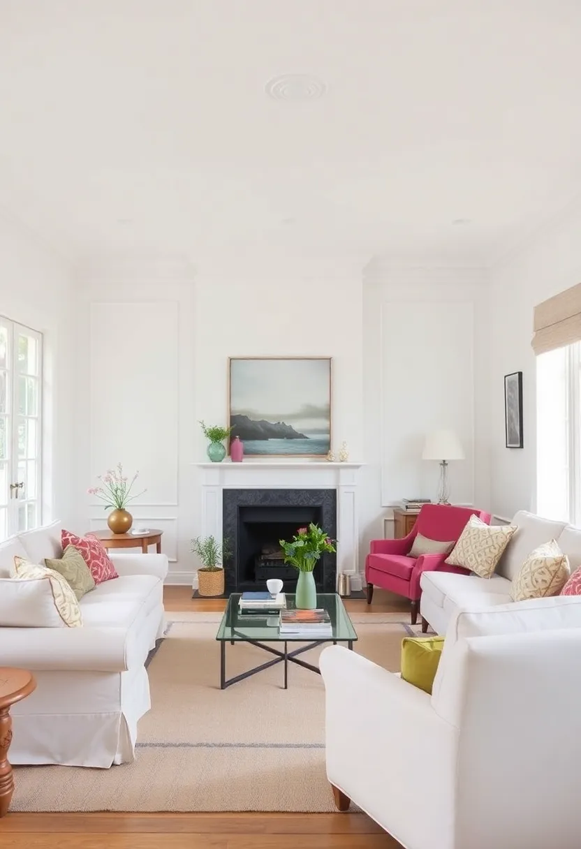 25+ Dulux Paint Ideas for Living Room Color Inspiration - 20. Classic White for Timeless Impact
