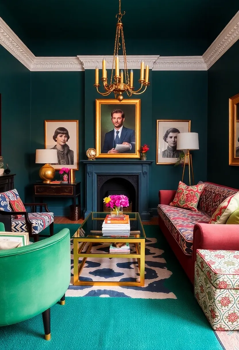 25+ Dulux Paint Ideas for Living Room Color Inspiration - 23. Deep Teal for a Unique Touch